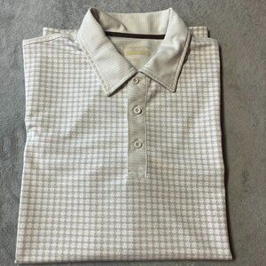 Sunice Cream & Taupe Golf Polo Shirt